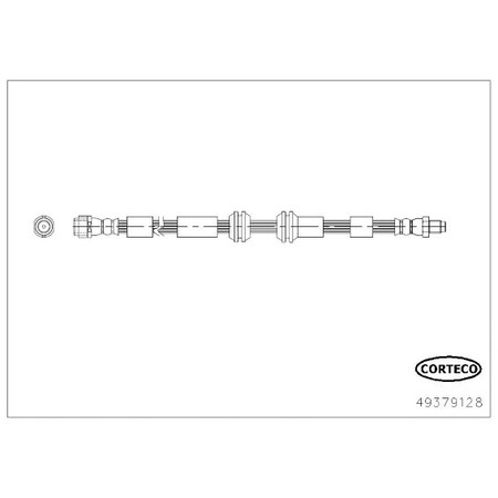 Corteco Brake Hose, 49379128 49379128